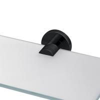 Decor Walther Basic GKH Держатель для стеклянной полки, цвет: черный матовый