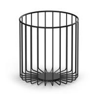 Ведро, Decor Walther, DW 220, без крышки, ширина, мм-240, глубина, мм-240, высота, мм-260, тип установки-напольный, цвет-черный матовый