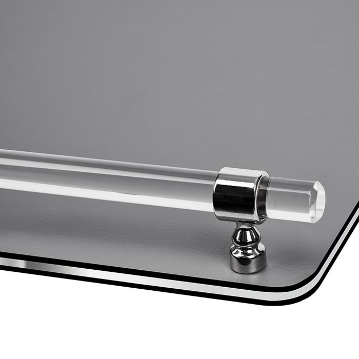 ADJ Поднос Asti, 42x36xH5 см., цвет: серый/черный, фурнитура графит