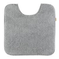 Коврик для WC 60х60 см. без вышивки, серый, окантовка серебро