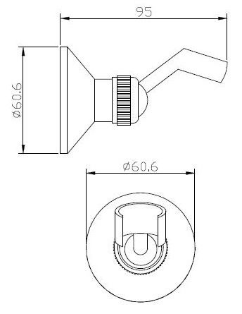 Держатель для душа, артикул: SH105 Br, ESKO, артикул SH105 Br