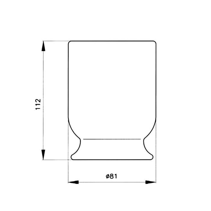 Nicolazzi On Shelf Стакан настольный, керамика, цвет: белый Nicolazzi On Shelf Стакан настольный, керамика, цвет: белый