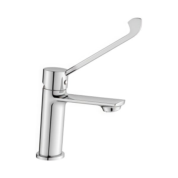 Смеситель для раковины с хирургической ручкой BELZ B10019, хром