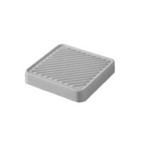 Artceram Cartesio Мыльница настольная керамическая 18х18 см, цвет серый глянцевый