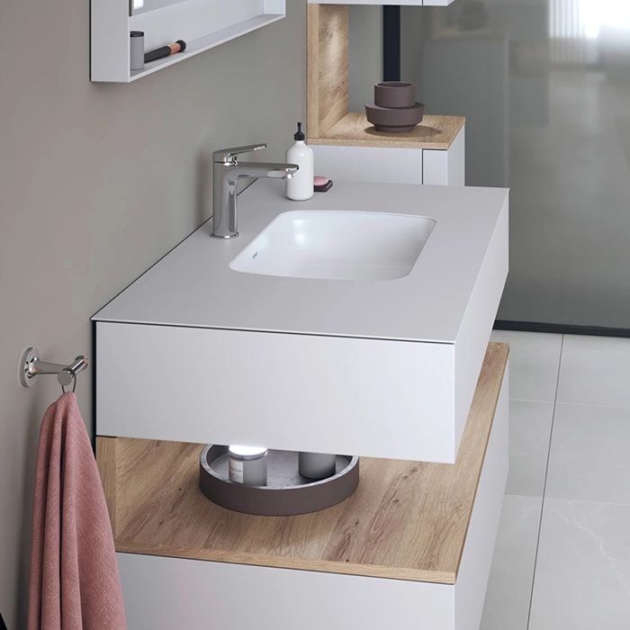 Duravit  Qatego Раковина встраиваемая снизу 480х370х150 мм, без отв под смеситель, цвет белый Duravit  Qatego Раковина встраиваемая снизу 480х370х150 мм, без отв под смеситель, цвет белый