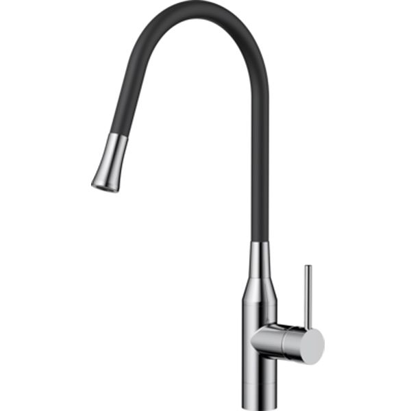 Смеситель для кухни, OMOIKIRI, Yatomi, тип открывания воды-однорычажный, тип регулирования воды-керамический картридж, монтаж-на раковину/столешницу, отверстия для монтажа-1, высота, мм-475, вынос излива, мм-285, тип излива-поворотный, подвижный шланг, ти