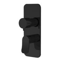 Fima Carlo Frattini Flo Смеситель для душа, встраиваемый, с переключателем на 2/3 выхода, цвет: чёрный матовый Fima Carlo Frattini Flo Смеситель для душа, встраиваемый, с переключателем на 2/3 выхода, цвет: чёрный матовый