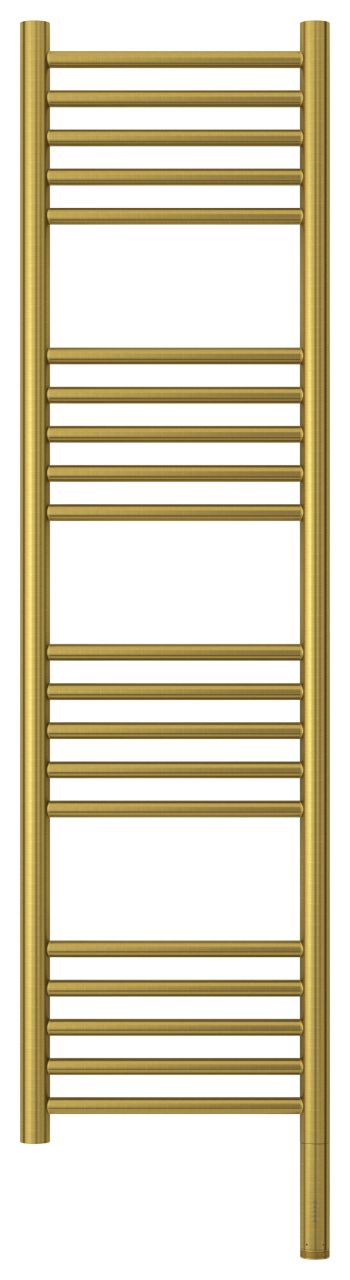 Полотенцесушитель электрический "БОГЕМА 3.0" прямая 1200х300 / МЭМ правый (Состаренная латунь)