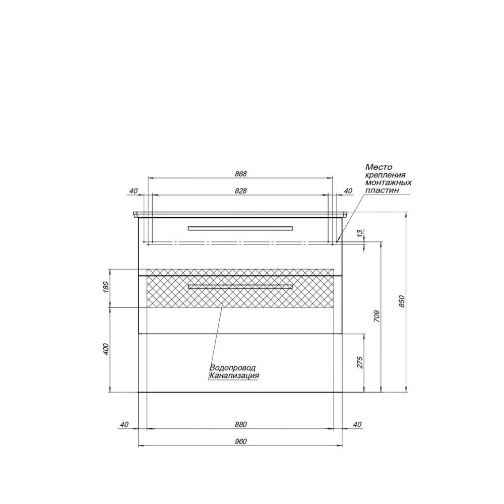 Тумба под раковину подвесная Dreja Gio 100 см, дуб кантри, артикул 77.0106D