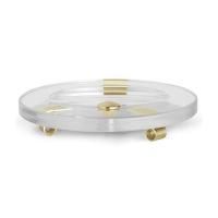 Bertocci Cinquecento Мыльница настольная, цвет: прозрачное стекло/Soft Gold Bertocci Cinquecento Мыльница настольная, цвет: прозрачное стекло/Soft Gold
