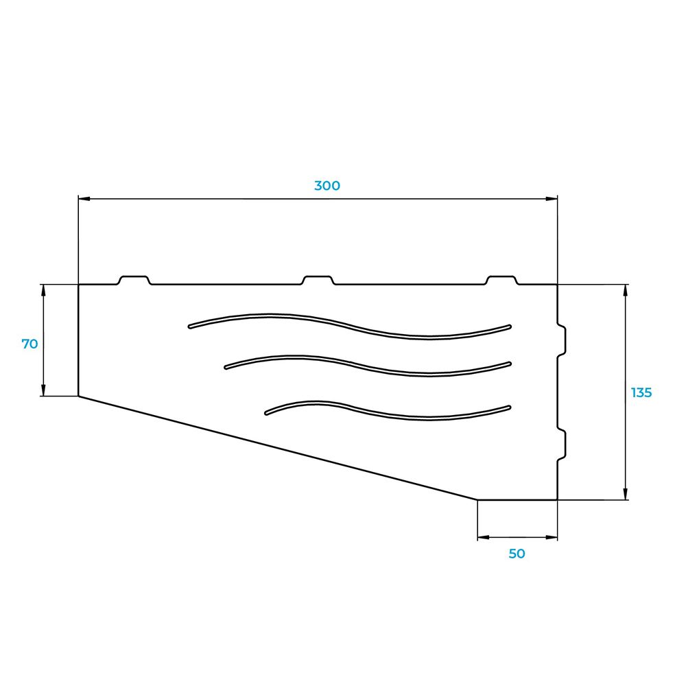 Полка для ванной RGW MT-01B