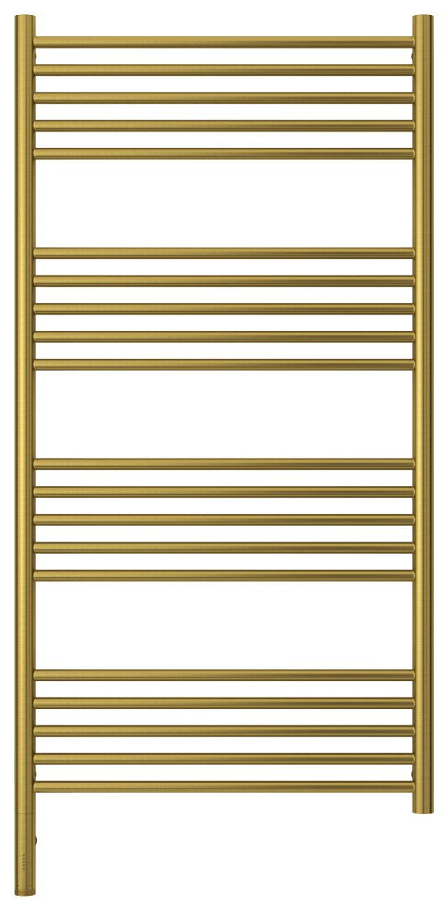 Полотенцесушитель электрический "БОГЕМА 3.0" прямая 1200х600 / МЭМ левый (Состаренная латунь)