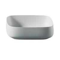 Artceram COGNAC Раковина накладная Quadro 55x35хр15,5см, без отв под смеситель, без перелива, цвет: белый матовый Artceram COGNAC Раковина накладная Quadro 55x35хр15,5см, без отв под смеситель, без перелива, цвет: белый матовый