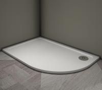 Душевой поддон Veconi Tezeo stone TZ-11L, 1000x900x30, искусственный камень, белый