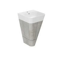 AZZURRA BUILD  раковина подвесная/накладная  50х50х16 см с 1 отв. под смеситель , цвет белый