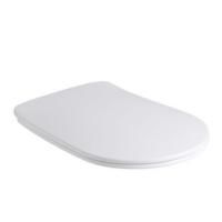 Kerasan Nolita Сиденье для унитаза SLIM быстросъемное, цвет Белый матовый, петли хром (микролифт)