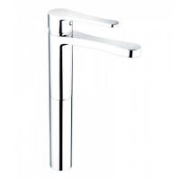 Bongio O'Clock Green Смеситель для раковины высокий, с выпуском clic-clac, цвет хром