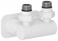 Модуль 2х1/2" угловой EU50 (Матовый белый) Модуль 2х1/2" угловой EU50 (Матовый белый)