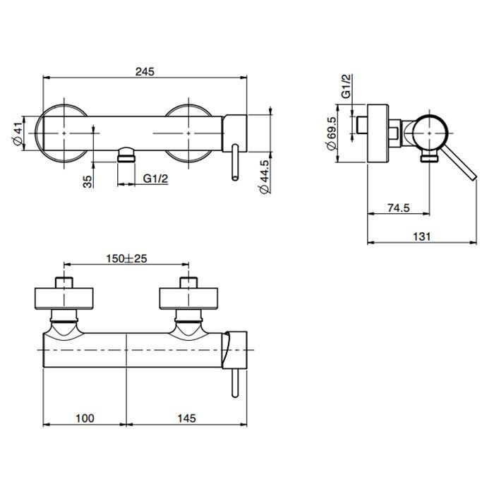 Fima Carlo Frattini Spillo Up Смеситель для душа, настенный, цвет: золото золото Fima Carlo Frattini Spillo Up Смеситель для душа, настенный, цвет: золото золото