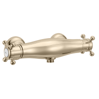 HUBER Victorian Смеситель термостатический двухвентильный настенный для душа, цвет никель матовый