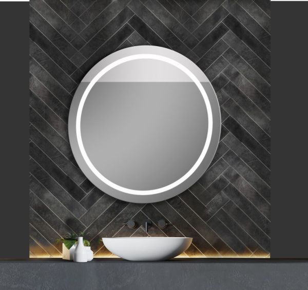 Xpertials IRIS, круглое зеркало 80 см, LED свет, вкл/выкл с диммером, антизапотевание