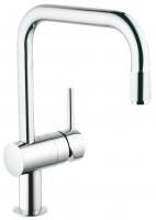 Смеситель для кухни GROHE Minta с выдвижным U-изливом, хром (32067000) Смеситель для кухни GROHE Minta с выдвижным U-изливом, хром (32067000)