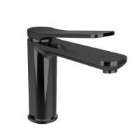 Bongio GIO2 Смеситель для раковины на 1 отв., излив 126 мм, цвет: черный матовый