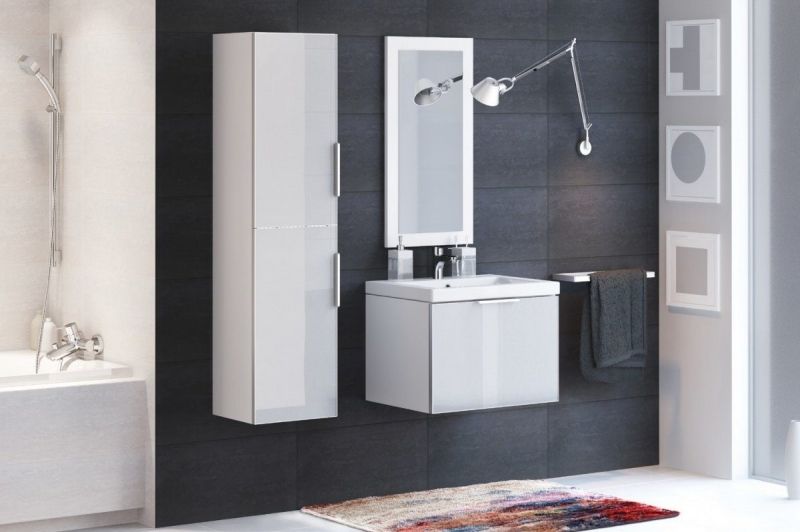 Тумба под раковину Cersanit Stillo 60 подвесная Белая P-SZ-STL-CM/COL/AM/ZU60, артикул P-SZ-STL-CM/COL/AM/ZU60