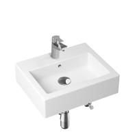 Комплект 5 в 1 Lavinia Boho Bathroom Sink 21510279, накладная фарфоровая раковина 50.5 см, смеситель, латунный сифон, донный клапан quick-clac, угловые вентили 2 шт.