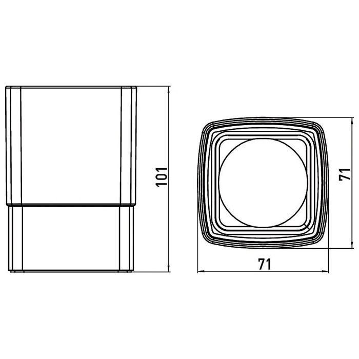 Emco Loft Настольный стакан сатинированный, цвет черный