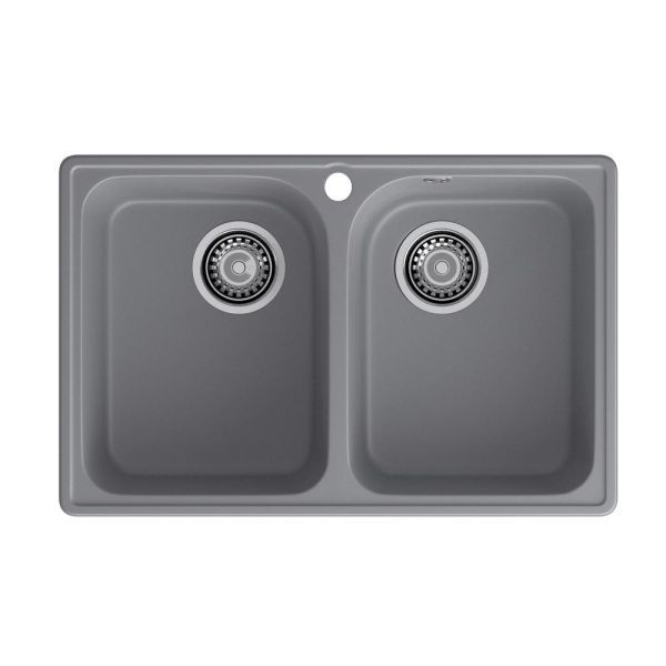 Кухонная мойка GranFest QUARZ 15, темно-серый