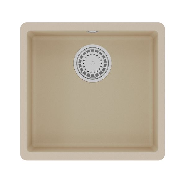 Кухонная мойка Lemark SINARA 440-U подстольного монтажа из кварцгранита цвет: Бежевый (9910068)