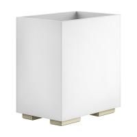 GESSI  INVERSO ACCESSORIES Корзина для мусора белая, цвет: Warm Bronze Br PVD