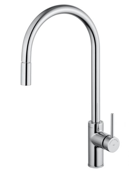 Смеситель для кухни с выдвижным изливом WONZON & WOGHAND Хром (WW-422902-CR)