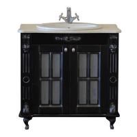 Тумба с раковиной Атолл Александрия 85 black (чёрный патина серебро) Тумба с раковиной Атолл Александрия 85 black (чёрный патина серебро)