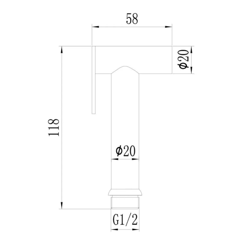 Лейка для гигиенического душа Savol S-PQ03L, сатин