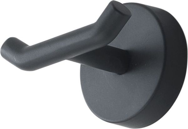 Gedy Eros, крючок двойной, цвет черный матовый