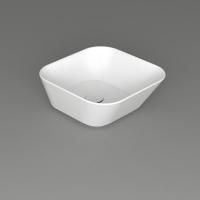 SIMAS WAVE Раковина чаша квадратная  42х42х16,5 см, без отв под смеситель,цвет белый