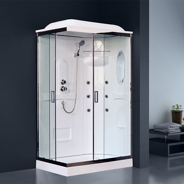 Душевая кабина Royal Bath HP 120х80 RB8120HP2-T-CH-R с гидромассажем стекло прозрачное задняя стенка Белая Душевая кабина Royal Bath HP 120х80 RB8120HP2-T-CH-R с гидромассажем стекло прозрачное задняя стенка Белая