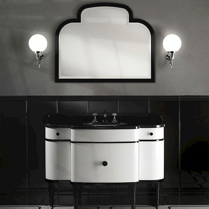 Devon Music Зеркало (100хh80см), рама цвет: черный блестящий