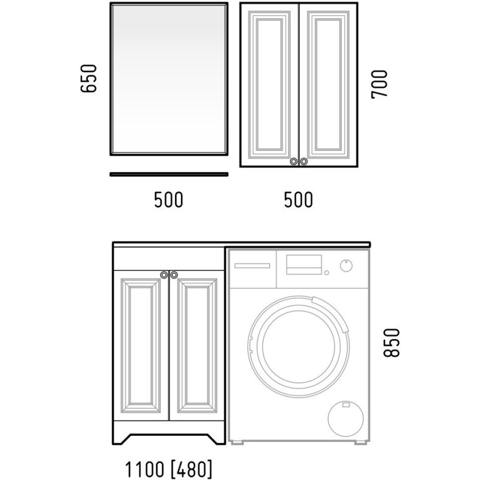 Тумба "Леон 50", Мадлен 110