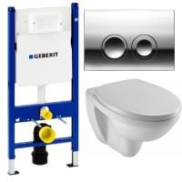 Комплект унитаза Jacob Delafon Patio EDV102-00+E70021-00 с инсталляцией Geberit Duofix Delta UP100 458.124.21.1 с сиденьем Микролифт и клавишей смыва Хром