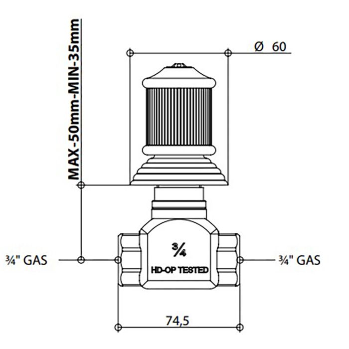 Bongio Impero Переключатель на 2 источника, цвет хром/Blue and Red Swarovski