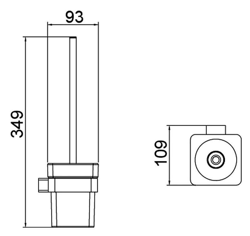 Ершик для унитаза Timo Selene 14061/03 Черный, артикул 14061/03