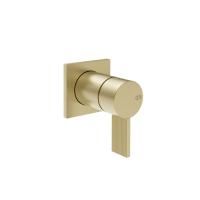 GESSI  INVERSO RIGATO Внешняя часть настенного смесителя для душа, цвет: Brass Brushed PVD