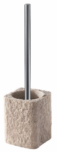 Gedy Aries, напольный ерш, цвет хром - бежевый