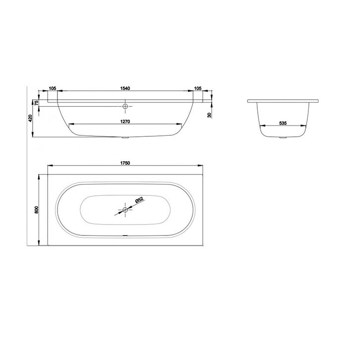 Опора для ванны, Bette, универсальная, комплект-2 штуки, артикул B23-1500