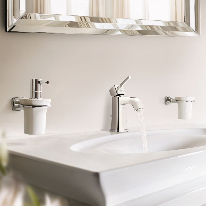 Смеситель для раковины GROHE Grandera с донным клапаном, хром (23303000) Смеситель для раковины GROHE Grandera с донным клапаном, хром (23303000)