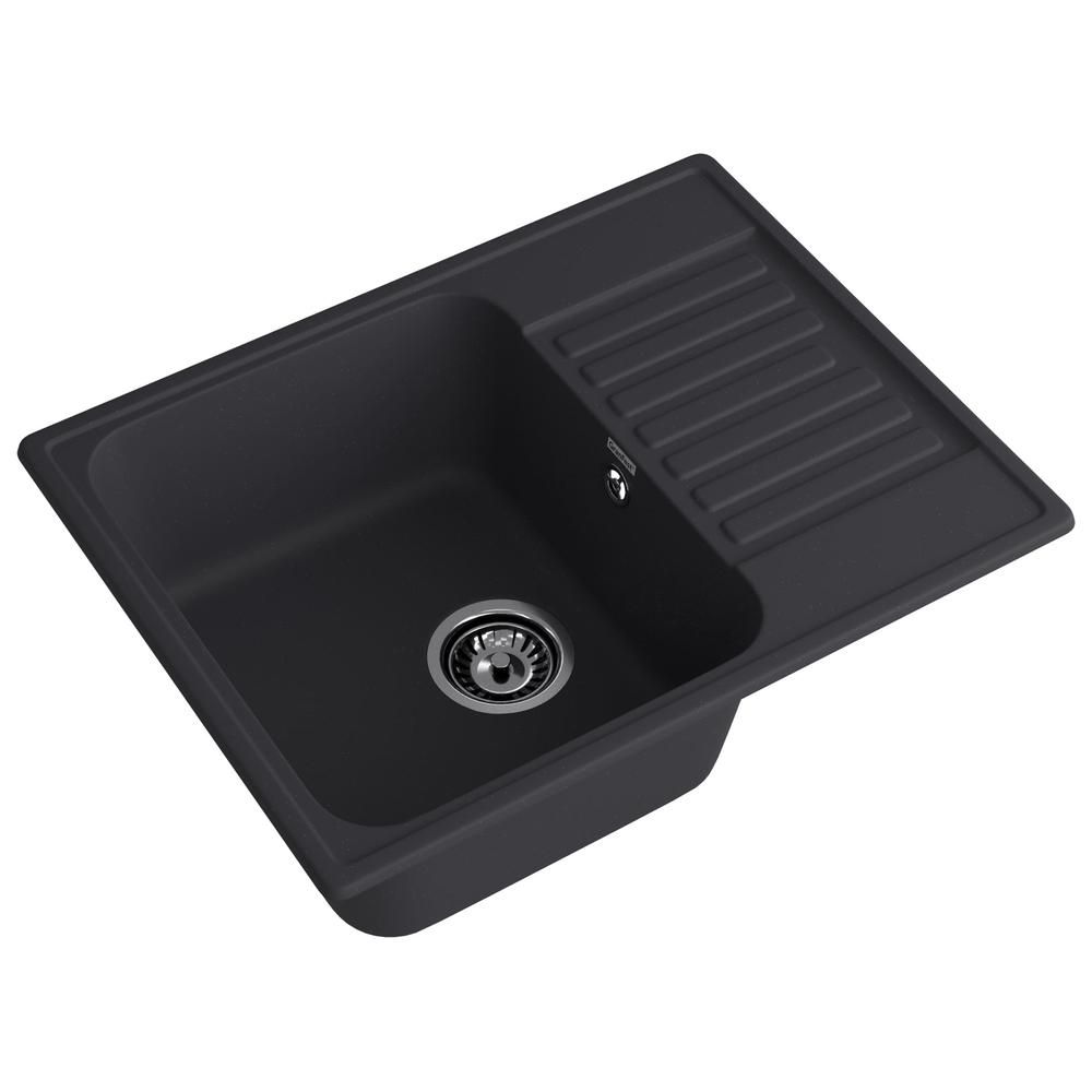 Кухонная мойка GranFest QUARZ 13, черный, артикул 13 черный