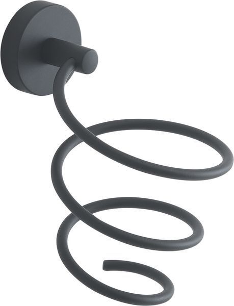 Gedy Eros, держатель для фена, цвет черный матовый